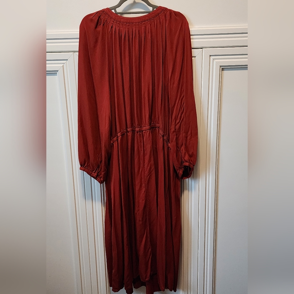 Old Navy Rust Long Sleeve Dress - Picture 3 of 4